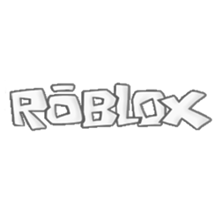 White Roblox Logo - Old Times ROBLOX Logo (black and white) - Roblox