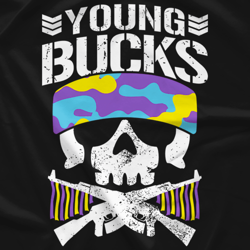 Camo Bullet Club Logo - Young Bucks Bullet Club T Shirt