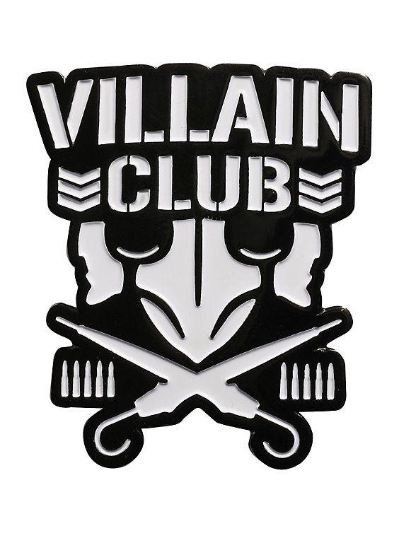 Villian Logo - New Japan Pro-Wrestling Bullet Club Villain Club Logo Enamel Pin