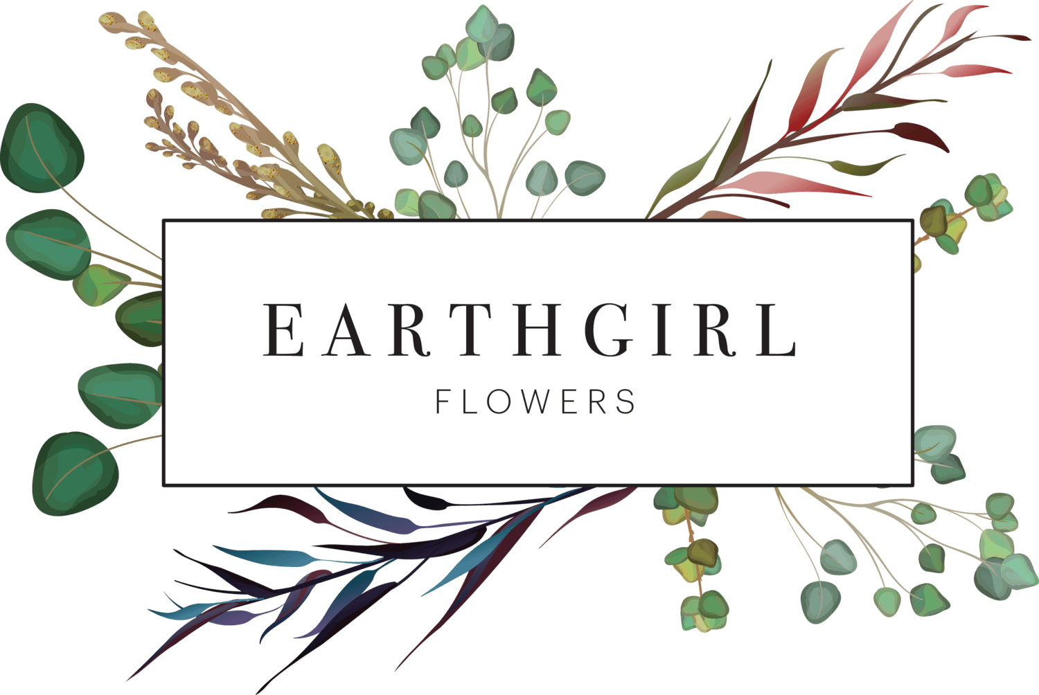 Earth Flower Logo - Earthgirl Flowers