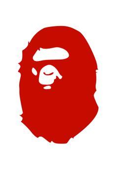 Red BAPE Ape Logo - Best Clothing free image. Supreme logo, Supreme wallpaper