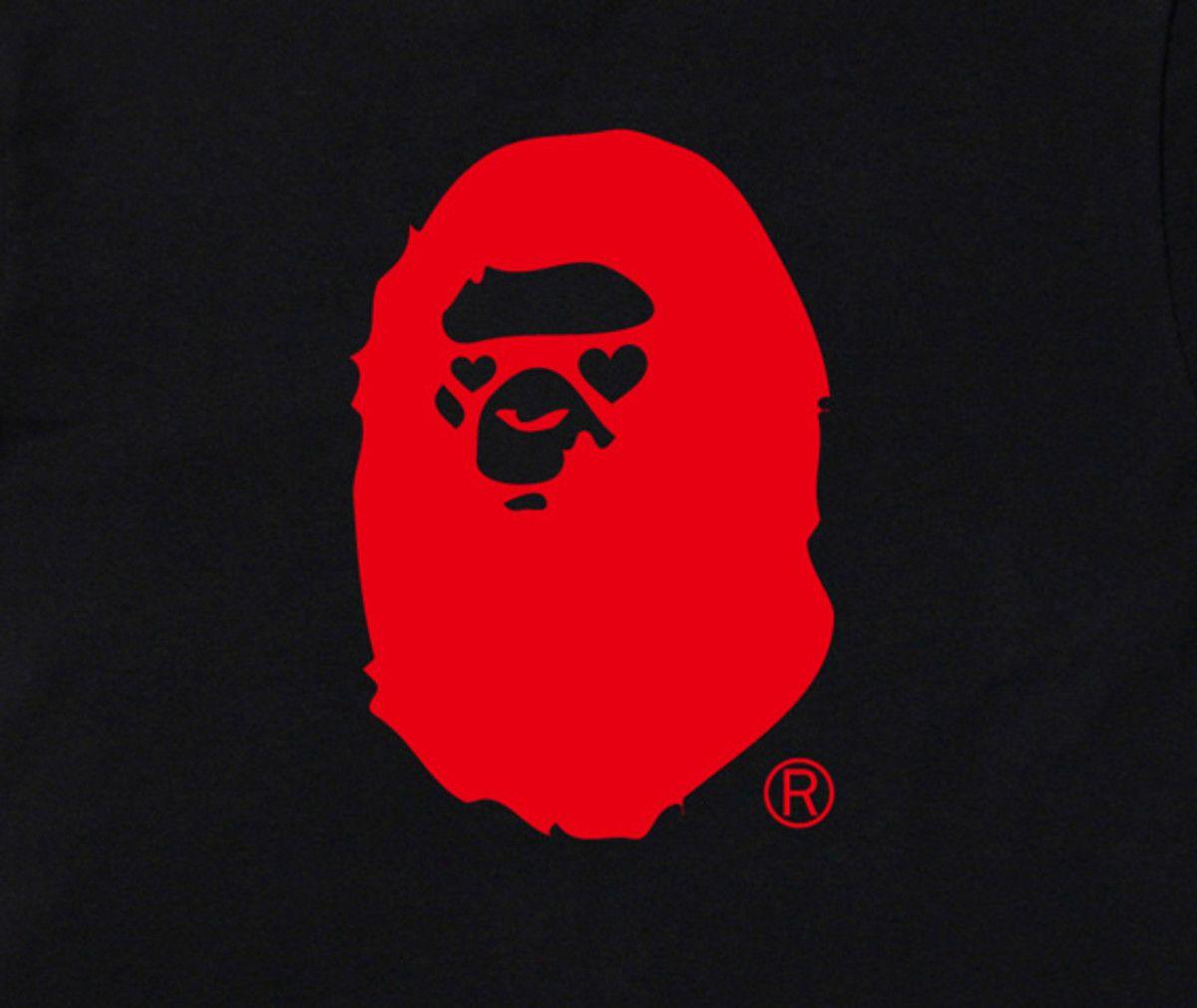 Red BAPE Ape Logo - A BATHING APE - 