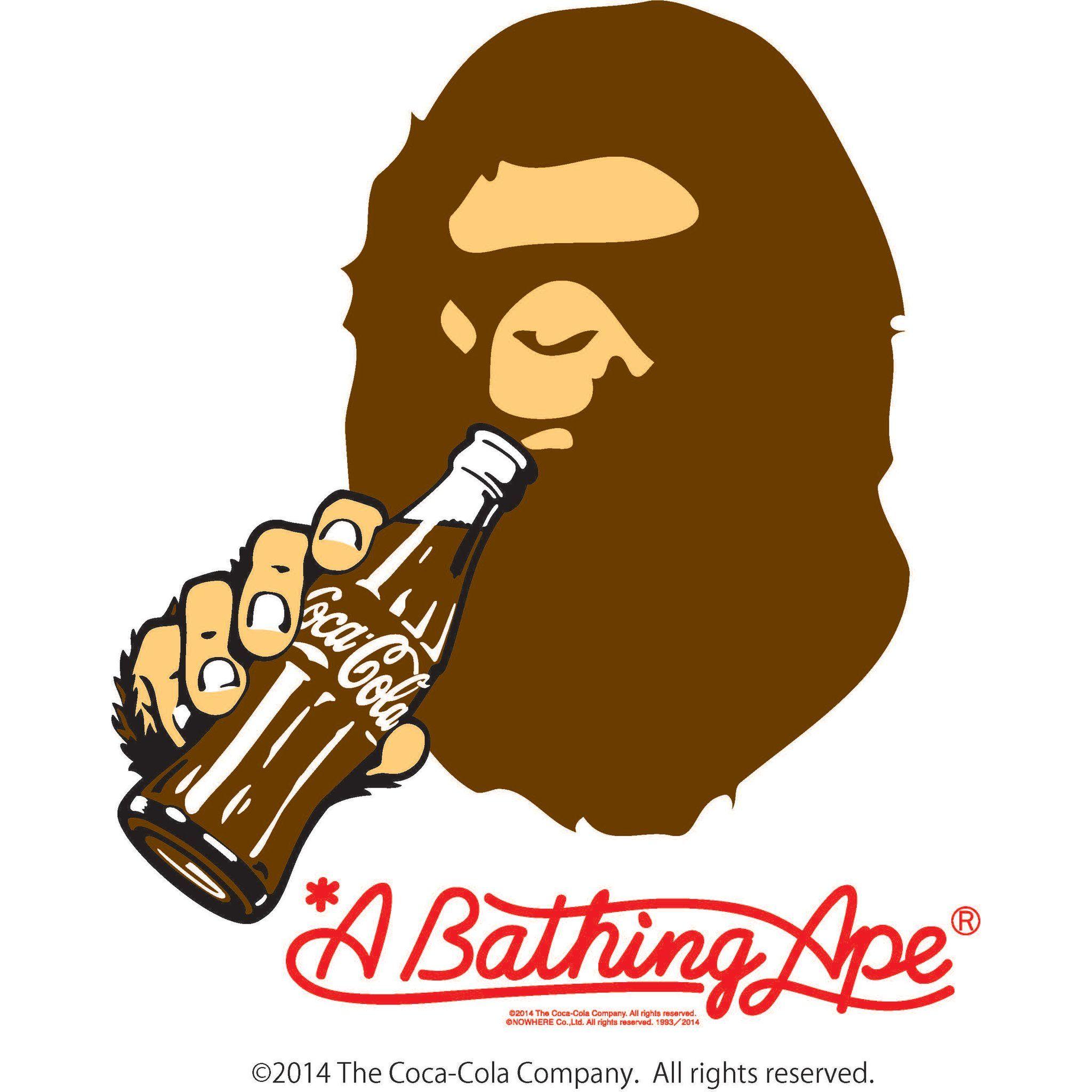Red BAPE Ape Logo - BAPE® X COCA-COLA® | us.bape.com