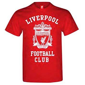 Sports Red Logo - Official LIVERPOOL FC red logo t-shirt large size: Amazon.co.uk ...