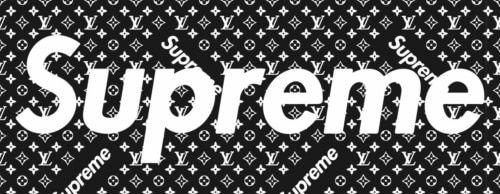 LOUIS VUITTON | LV X Supreme Épi Logo Name Tag | Black