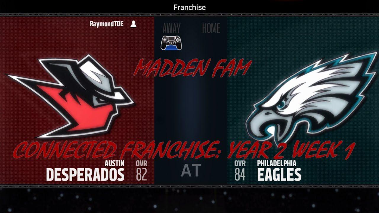 Madden Desperados Logo - Madden 17 Connected Franchise. Desperados Eagles Week 1 No