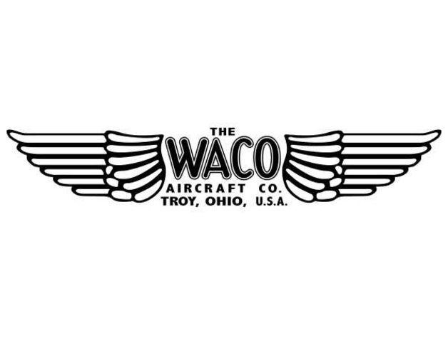 Vintage Aircraft Logo - Vintage WACO Aircraft Logo Sign Litho