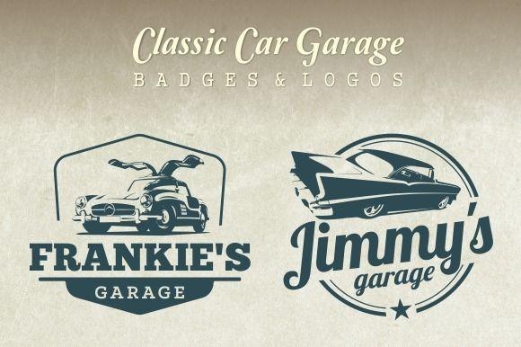 Antique Garage Logo - Check out Classic Car Garage Badges & Logos by sgcanturk on Creative