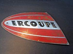 Vintage Aircraft Logo - Vintage ERCO Ercoupe Aircraft Logo Airplane Part Plate Brass Red