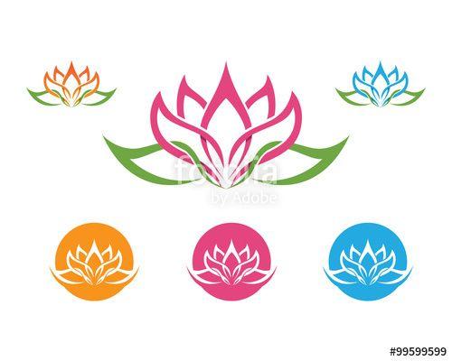 Stylized Flower Logo - Stylized Lotus Flower Logo Stock Image And Royalty Free Vector