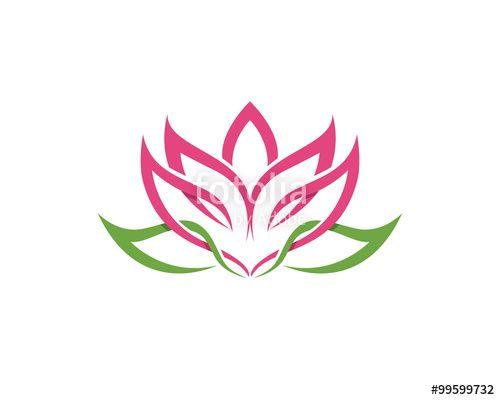 Stylized Flower Logo - Stylized lotus flower Logo