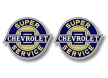 Antique Garage Logo - 2 Vintage Super Chevrolet Service 4