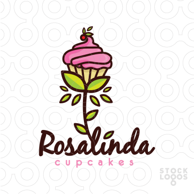 Stylized Flower Logo - Creative and stylized logo is ready for your sweet business