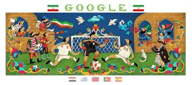 Football Google Logo - World Cup 2018 Day 2: Google Doodle celebrates Spain, Portugal ...