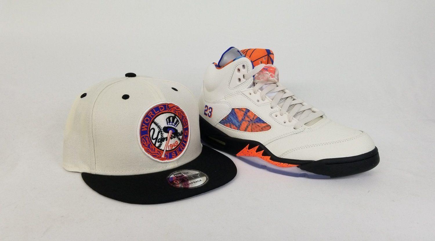 Jordan 5 Logo - Matching New Era 9Fifty snapback New York Yankee Hat for Jordan 5