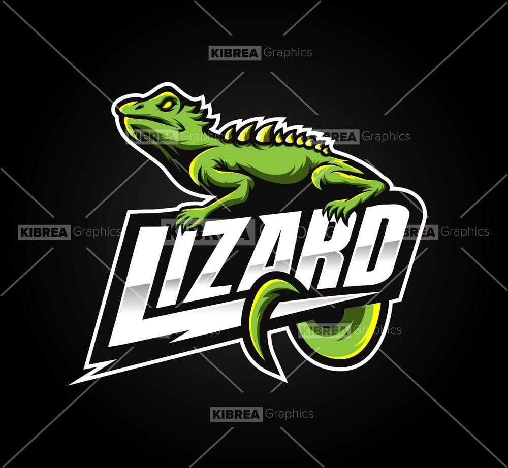 Lizard Logo - Buy Lizard Mascot Logo for team or Youtube and twitch channel
