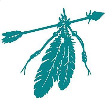 Native Feathers Logo - Native American Indian Feathers Decal Sticker matte