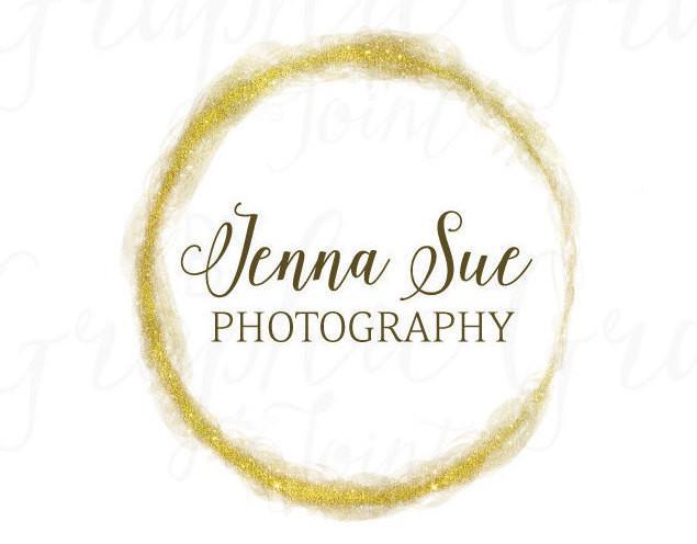 Gold Circle Logo - Smoky Gold Glitter Circle Logo / Photography Logo + Watermarks B&W + ...