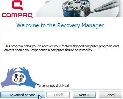 Compaq System Logo - Compaq Recovery Disk
