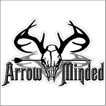 Funny Hunting Logo - Amazon.com: Arrow Minded...Funny Hunting Decal Deer Car Truck ...