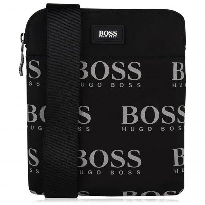 Black Green B Logo - Boss Green Boss Black Iconic_S Zip Logo Side Bag 50402921 - Boss ...
