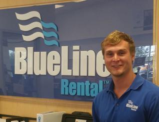 Blue Line Equipment Rentals Logo - Industry Folks – Carl Carlton, Assistant Branch Manager, BlueLine ...