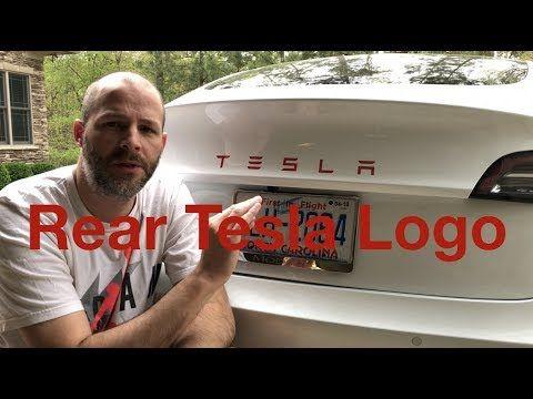 Tesla Model 3 Logo - Rear Tesla Model 3 Logo - YouTube