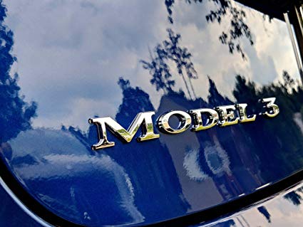 Tesla Model 3 Logo - Tesla Model 3 Badge: Automotive