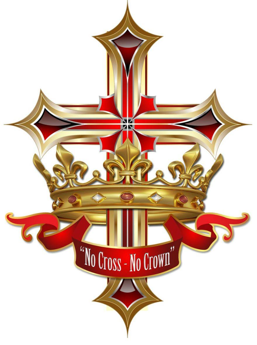 Cathloic Cross Logo - No Cross, No Crown! - Roman Catholic Man