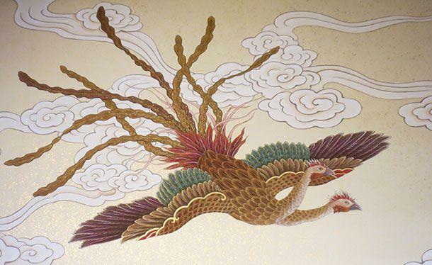 Two Headed Bird Logo - New paintings of Hō-ō (Phoenix) and Gumyocho (two-headed bird ...