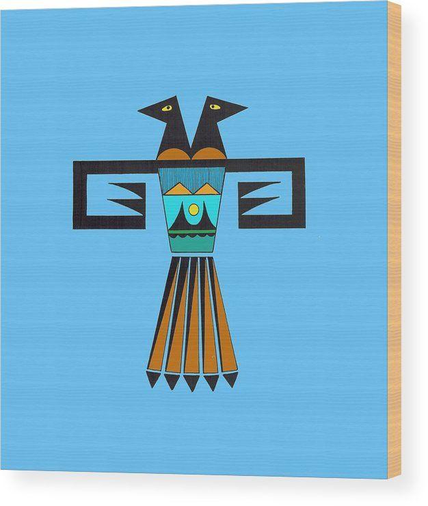 Two Headed Bird Logo - Two Headed Bird - Paradox Wood Print by Witches Hammer