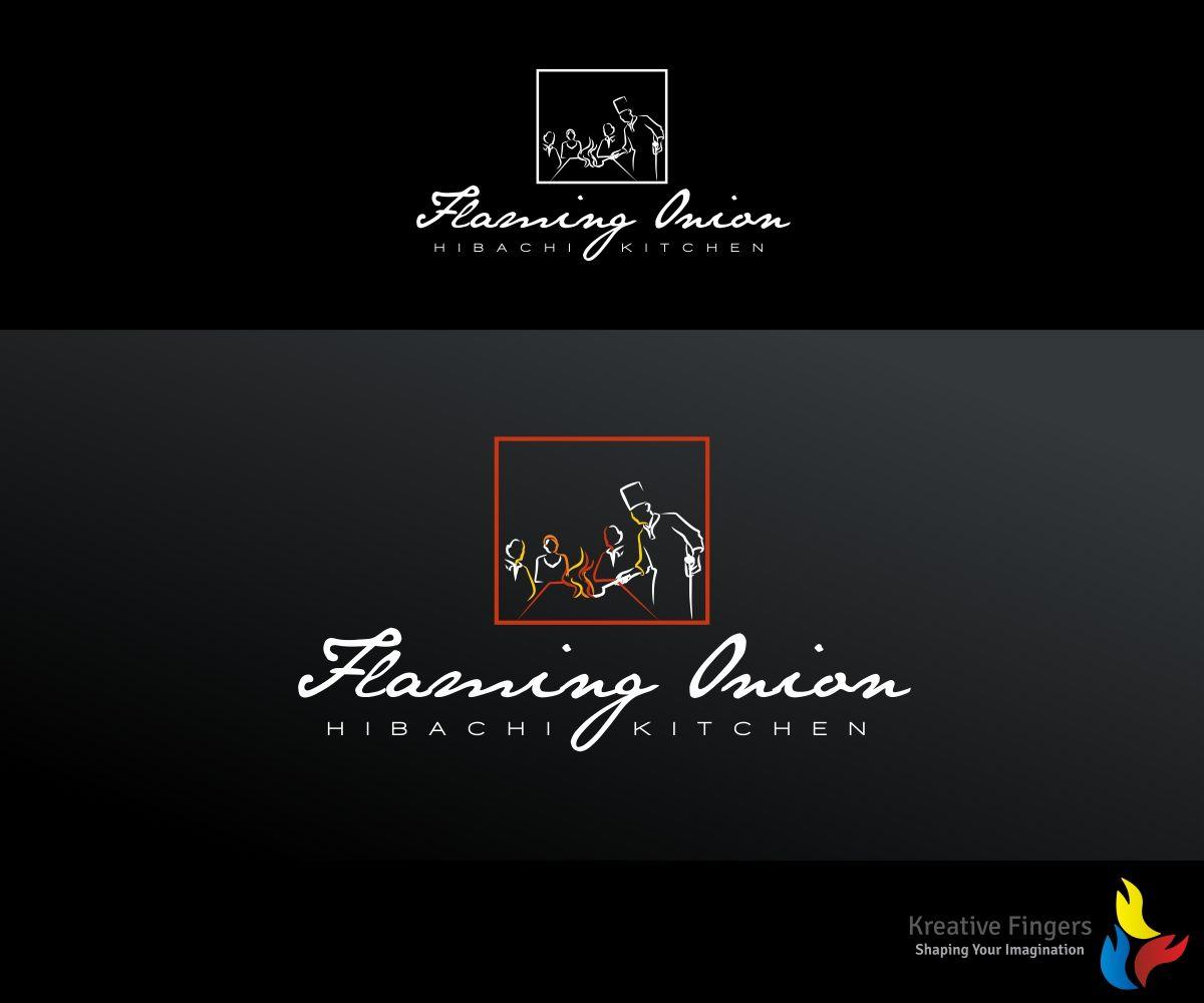 Flaming K Logo - Colorful, Upmarket, Restaurant Logo Design for Name: Flaming Onion ...