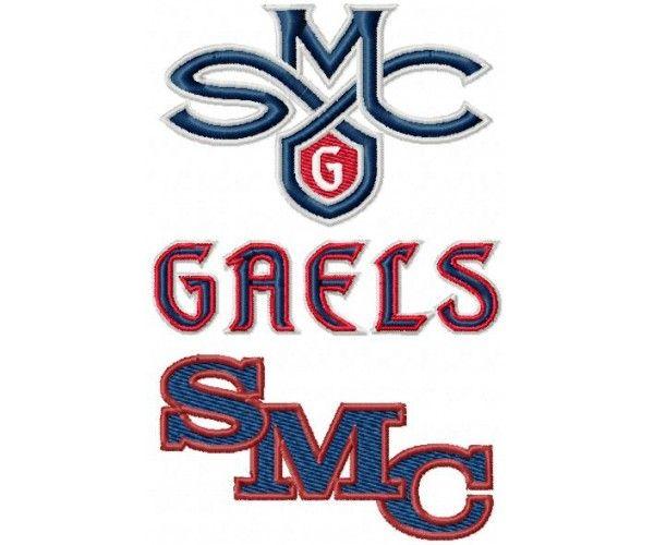 Saint Mary's Gaels Logo - Saint Marys Gaels logos machine embroidery design for instant download