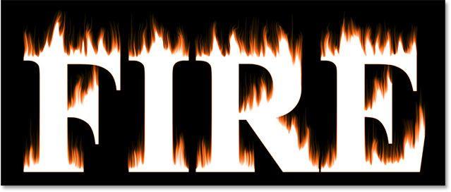 Flaming K Logo - Flaming Hot Fire Text In Photoshop