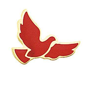 Red Dove Logo - Amazon.com: AT001 25pc Red Dove Lapel Pin - 25/pk: Home & Kitchen