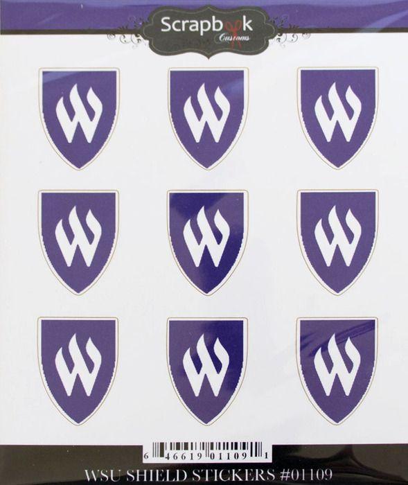 Flaming K Logo - Wildcat Store - WSU Flaming W Shield Stickers