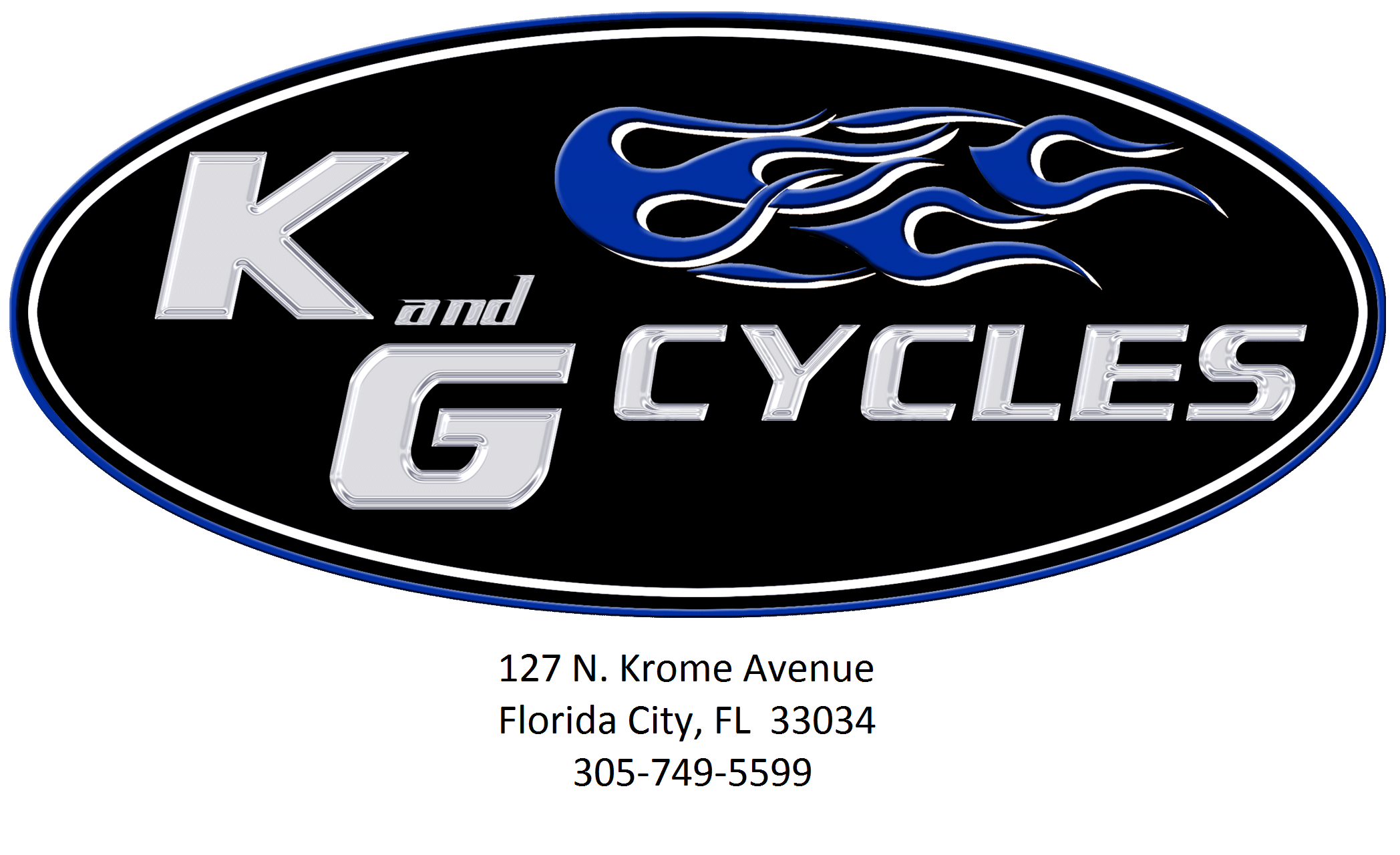Flaming K Logo - Motorcycle Supply Store in Florida City | K and G Cycles