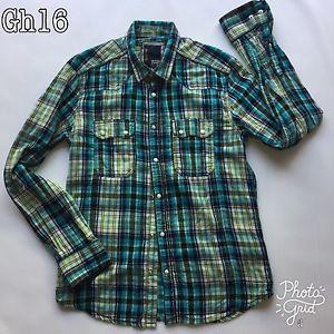 Blue and Green Check Logo - Jack & Jones Mendium Jeff Shirt Blue Green Check Tartan 100% Cotton ...