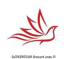Red Dove Logo - Free Dove Logo Art Prints and Wall Artwork | FreeArt