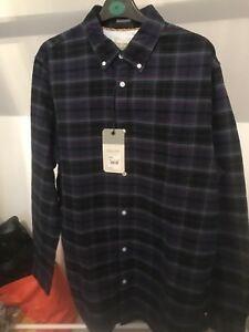 Blue and Green Check Logo - RACING GREEN BLUE BLACK GREEN CHECK SHIRT LARGE. With Tags