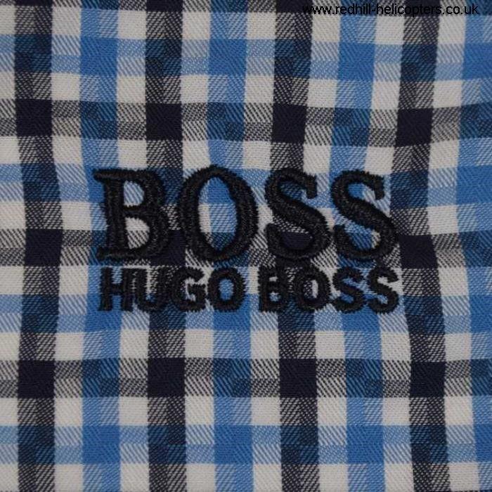 Blue and Green Check Logo - Men's Polo shirt Product Name:Boss Green Shirts Great Discount - Men ...