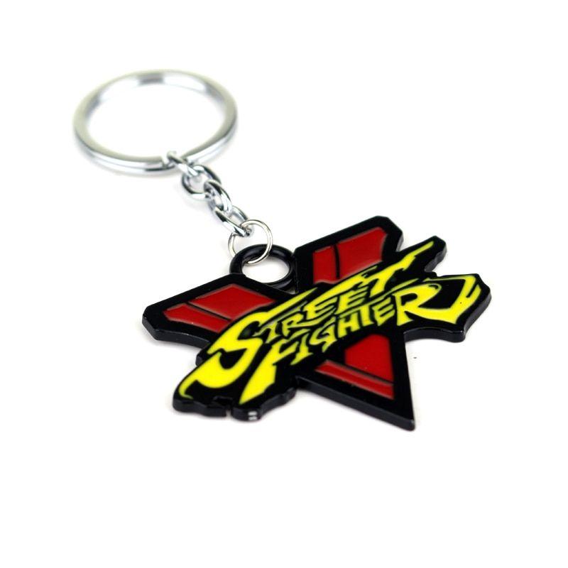 Cool Letter V Logo - Free Shipping Street Fighter Game Project Key Chain Letters V Logo