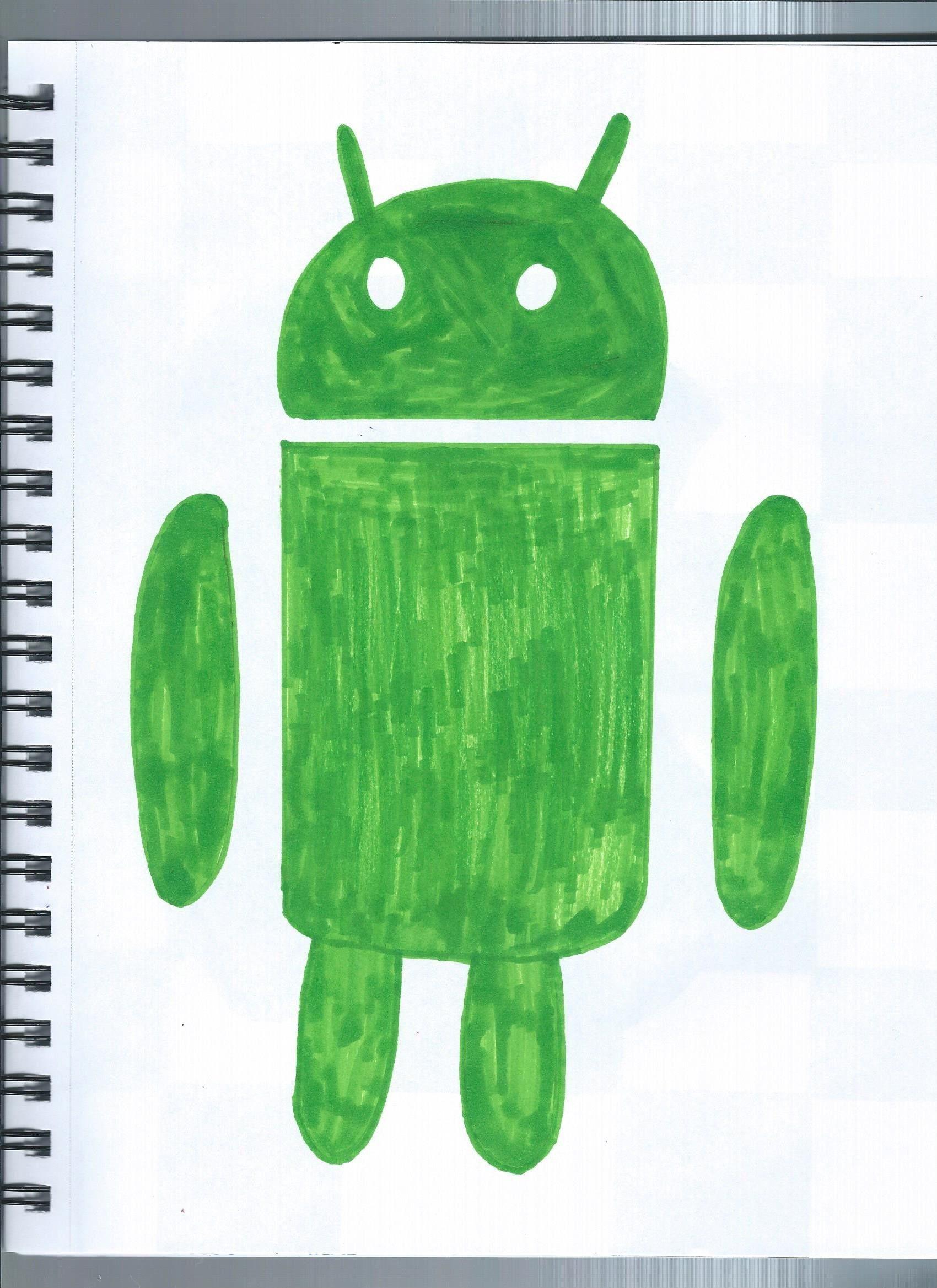 G Robot Logo - Victoria G - My Android Robot Logo Drawing