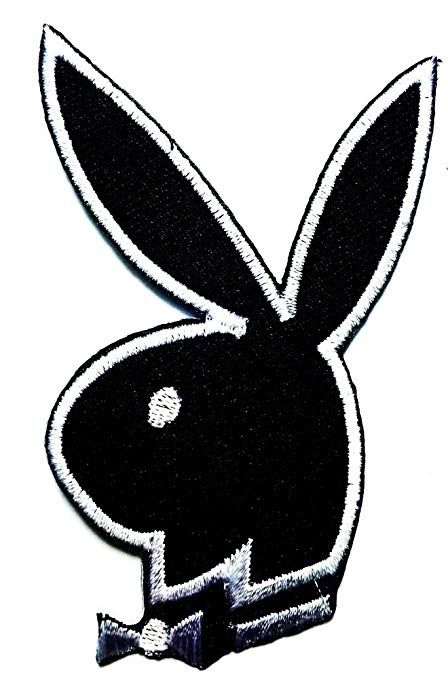 Black Rabbit Logo - Amazon.com: Playboy black Bunny Rabbit logo patch Jacket T-shirt Sew ...