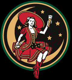 Woman Moon Miller Beer Logo - Justine's Halloween: The Ghost of Christmas Pabst