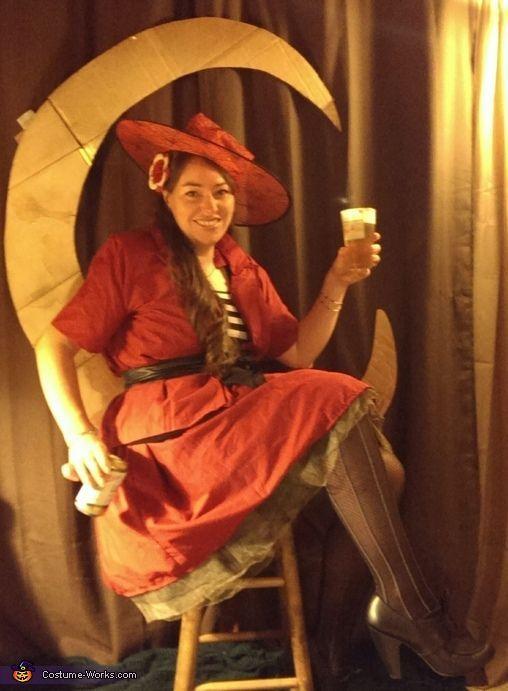 Woman Moon Miller Beer Logo - Beer Can and Miller Witch - Halloween Costume Contest at Costume ...