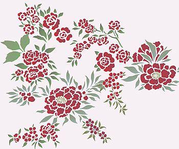 Chinese Flower Logo - Chinese Flowers Theme Pack Stencil - Henny Donovan Motif