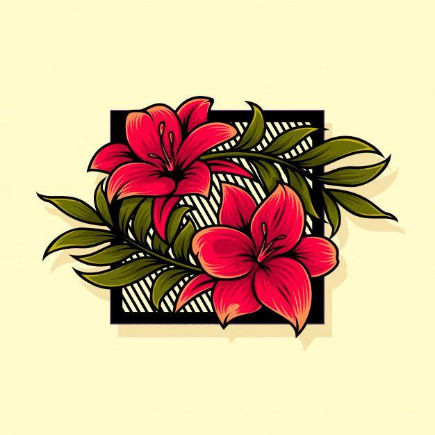 Chinese Flower Logo - Flower logo vector Vector