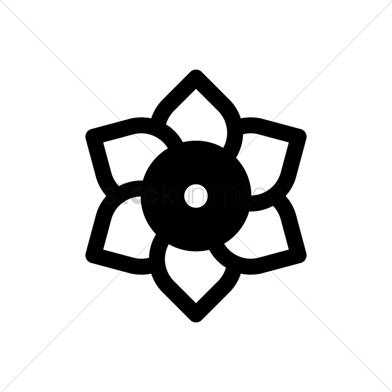 Chinese Flower Logo - Chinese lotus flower icon Vector Image