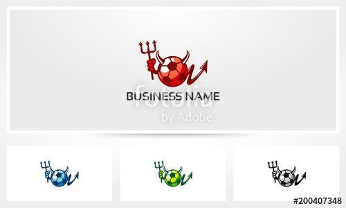 Crab Football Logo - Devil Football Soccer Logo Stock Image And Royalty Free Vector
